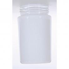 Satco 50/332 - 6 Inch White Glass Cylinder Shade; 3-1/4 inch Diameter; 3-11/64 inch Fitter; 6-1/4 inch Height; Sp
