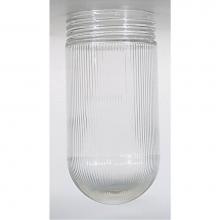 Satco 50/547 - Clear Ribbed Glass Jelly Jar