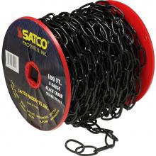 Satco 79-211 - 100 ft Reel Chain Black 8 ga