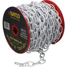 Satco 79-213 - 100 ft Reel Chain White 8 ga