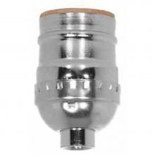 Satco 80-1011 - Nickel Finish Short Keyless Socket 1/8 Cap
