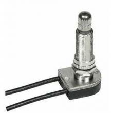 Satco 80-1364 - Nickel Finish On/Off Rotary Switch 1-1/8