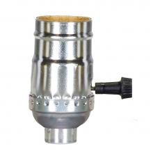 Satco 80-2138 - Nickel 3 Term Turn Knob Socket