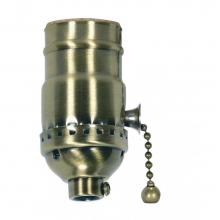 Satco 80-2212 - Reg Antique Brass Pull Chain Solid Brass Socket