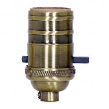 Satco 80-2218 - 4 Pc On/Off Solid Brass Push Thru Reg