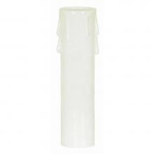 Satco 90-1250 - 4'' Medium White Drip Candle Cover