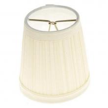Satco 90-1273 - Beige Pleated Clip-on Shade