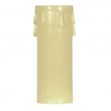 Satco 90-1516 - 3'' Ed. Candle Cover Ivory/Ivory Drip
