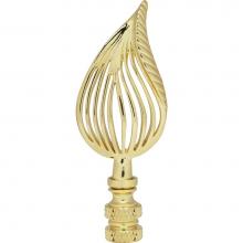 Satco 90-1743 - Pf8028 Leaf Brass Finial