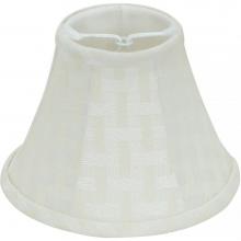 Satco 90-2486 - Cream Bamboo Linen Clip On