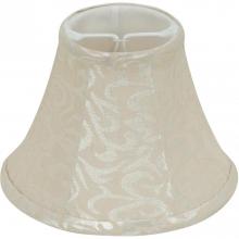 Satco 90-2488 - Cream Leaf Linen Clip On Shade