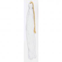 Satco 90-503 - White Tasel with Beaded Chain