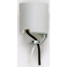 Satco 90-760 - White Porcelain Socket with Hickey