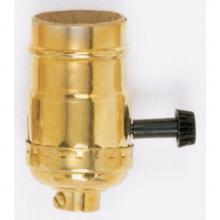 Satco 90-867 - 3 Way Brass Turn Knob Sockets
