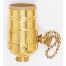 Satco 90-869 - Brass Pull Chain Socket