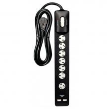 Satco 91-233 - Black 7 Outlet Surge Protector