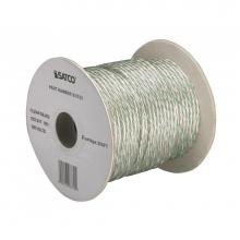 Satco 93-332 - 18/3 Svt Silver with Sm. Grn Line