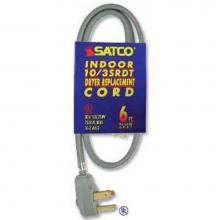 Satco 93-5029 - 6 ft 10-4 Srdt Black Round Dryer