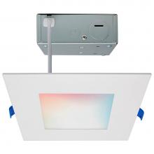 Satco S11563 - 12 Watt; LED Direct Wire; Low Profile Downlight; 6 Inch Square; Starfish IOT; Tunable White and RG