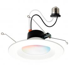 Satco S11570 - 13 Watt; LED Retrofit Downlight; 5-6 Inch Round; Starfish IOT; RGB and Tunable White; 120 Volt; 90