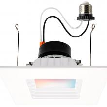 Satco S11571 - 13 Watt; LED Retrofit Downlight; 5-6 Inch Square; Starfish IOT; RGB and Tunable White; 120 Volt; 9