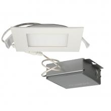 Satco S11610 - 10 W LED Direct Wire Downlight, Edge-lit, 4'', 4000K, 120 V, Dimmable, Square, Remote Dr