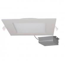 Satco S11615 - 24 W LED Direct Wire Downlight, Edge-lit, 8'', 3000K, 120 V, Dimmable, Square, Remote Dr