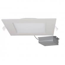 Satco S11616 - 24 W LED Direct Wire Downlight, Edge-lit, 8'', 4000K, 120 V, Dimmable, Square, Remote Dr