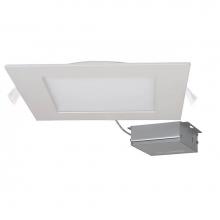 Satco S11617 - 24 W LED Direct Wire Downlight, Edge-lit, 8'', 5000K, 120 V, Dimmable, Square, Remote Dr