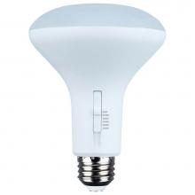 Satco S11783 - 7 Watt BR30 LED - 27K/30K/35K/40K/50K CCT Selectable - Dim to Warm - White Finish - 120 Volt