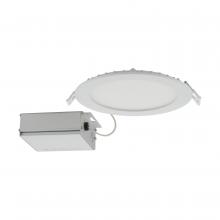 Satco S11827 - 12 W LED Direct Wire Downlight, Edge-lit, 6'', CCT Selectable, 120 V, Dimmable, Round, R