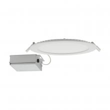 Satco S11828 - 24 W LED Direct Wire Downlight, Edge-lit, 8'', CCT Selectable, 120 V, Dimmable, Round, R