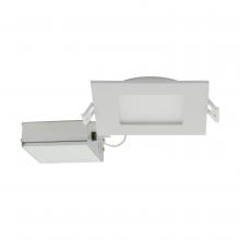 Satco S11829 - 10 W LED Direct Wire Downlight, Edge-lit, 4'', CCT Selectable, 120 V, Dimmable, Square,