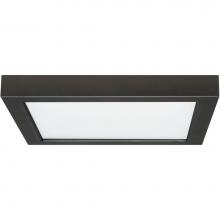 Satco S21539 - 18.5 W 9'' Flush Mount LED Fixture, 3000K, Square Shape, Black Finish, 120 V