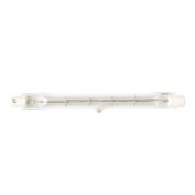 Satco S3185 - 500 watt; Halogen; T3; Clear; 1500 Average rated hours; 9000 Lumens; Double Ended base; 240