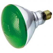 Satco S4427 - 100W BR-38 GREEN 120V.
