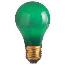 Satco S6091 - 25W A19 CERAMIC GREEN 130V.