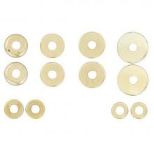 Satco S70-154 - 12 Assorted Brass Finish Check Rings