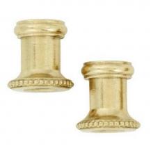 Satco S70-174 - 2 Brass Threaded Knurled Necks