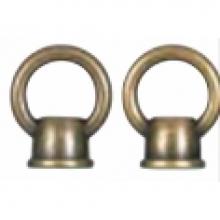 Satco S70-256 - 2 Antique Brass Finish Female Loops