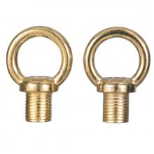Satco S70-259 - 2 Male Brass Finish Loops