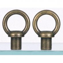 Satco S70-260 - 2 Male Antique Brass Finish Loops