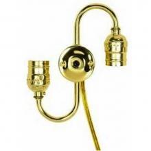 Satco 80-1189 - S Cluster with leads Brass Plated