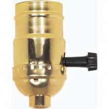 Satco 80-1192 - Brite Gilt 3 Way Socket with Ss 1/8