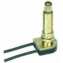 Satco 80-1413 - Brass Finish On/Off Rotary Switch 1-1/2''