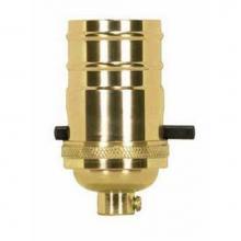 Satco 80-1432 - Polished Cast Brass Push Thru Socket