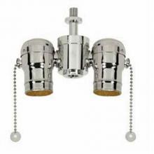 Satco 80-1524 - Polished Nickel 2 Light Cluster with 2 Pc Socket