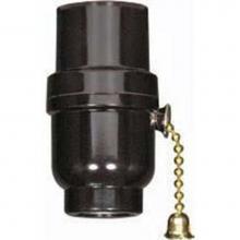 Satco 80-1638 - 3 Way Phenolic Socket with Brass P.C