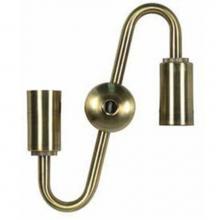 Satco 80-1709 - Antique Brass Candelabra S-Cluster Steel