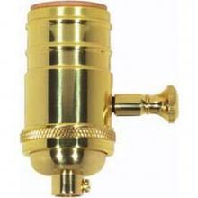 Satco 80-1795 - Pol Brass 4 Pc Solid Brass Dimmer Socket